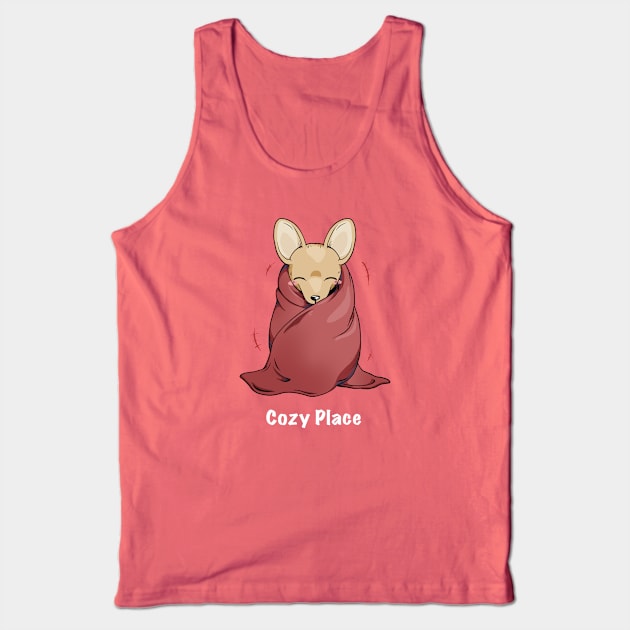 Cozy Place Chihuahua Tank Top by Bee and Clover Designs